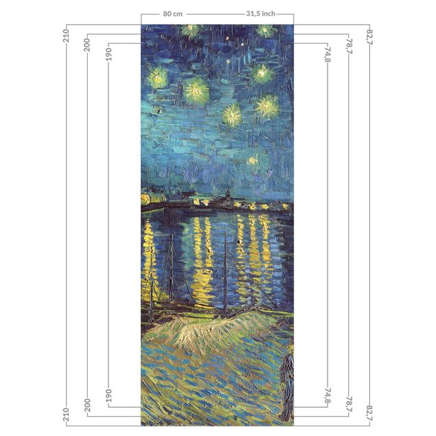 Kunstdrucke Vincent van Gogh - Sternennacht über der Rhône