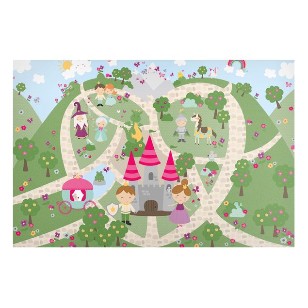 Wandbilder Prinzessin Märchenland - Der Weg zum Schloss