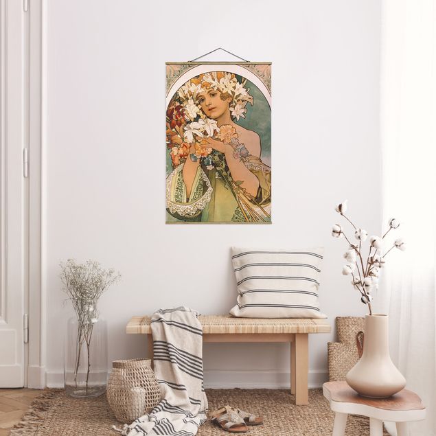 Küche Dekoration Alfons Mucha - Blume