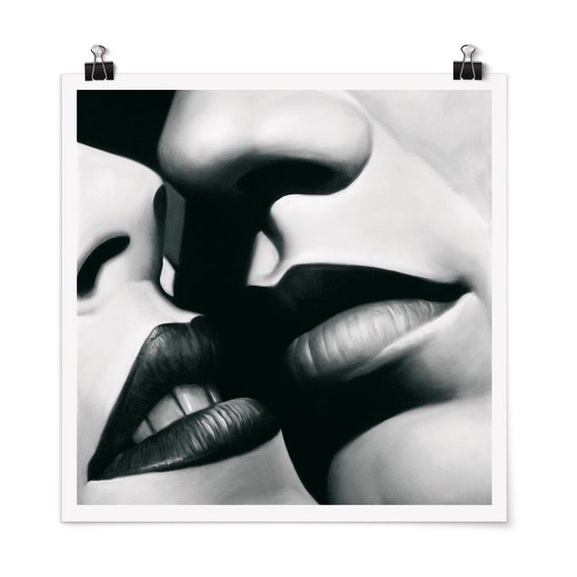 Poster schwarz-weiß Fotografie Passion