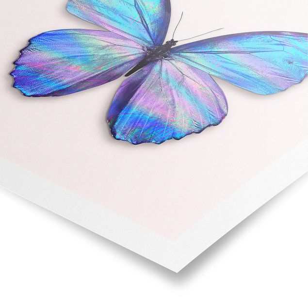 Kunstdrucke Poster Holografischer Schmetterling
