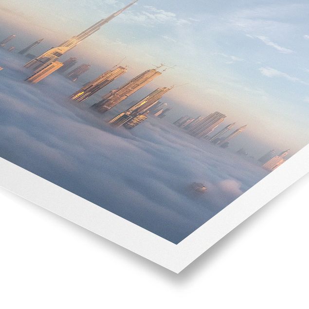 Wandbilder Modern Dubai über den Wolken