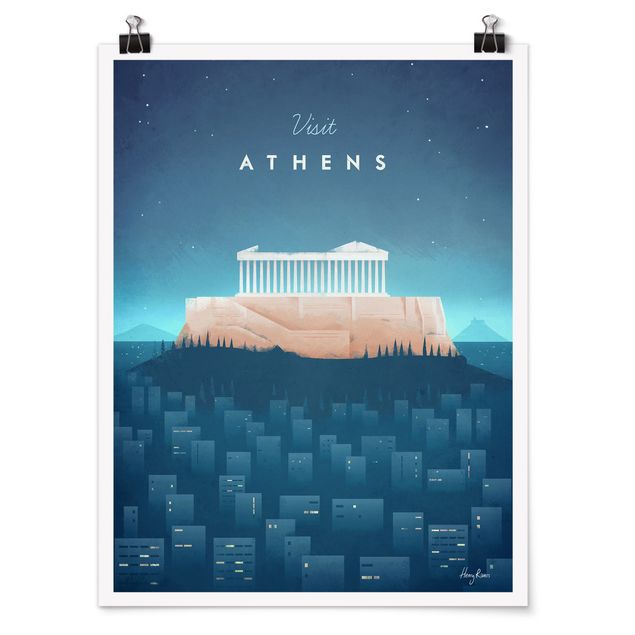 Kunstkopie Poster Reiseposter - Athen
