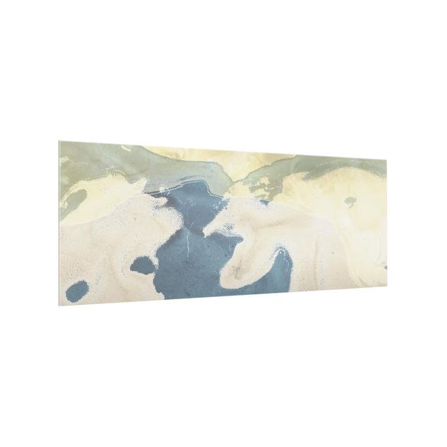 Spritzschutz Glas - Ozean und Wüste II - Panorama - 5:2