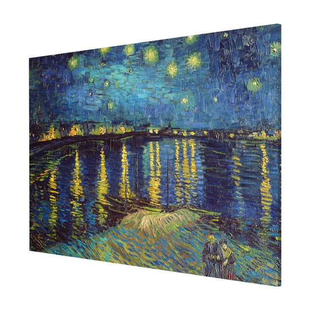 Pointillismus Bilder Vincent van Gogh - Sternennacht über der Rhône