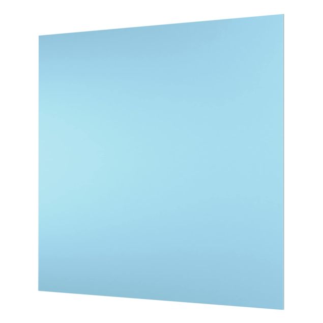 Glas Spritzschutz - Pastellblau - Quadrat - 1:1