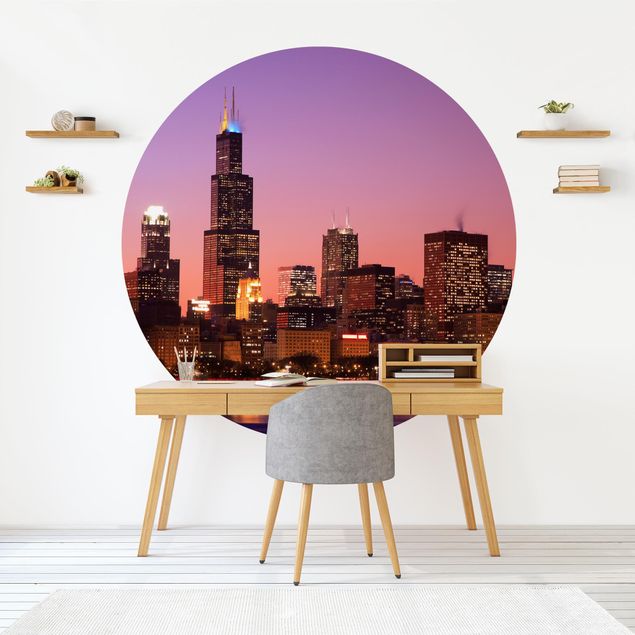 moderne Fototapete Chicago Skyline
