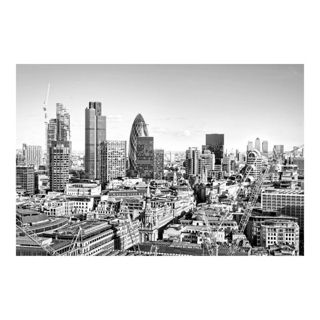 Foto Tapete City of London Schwarz-Weiß