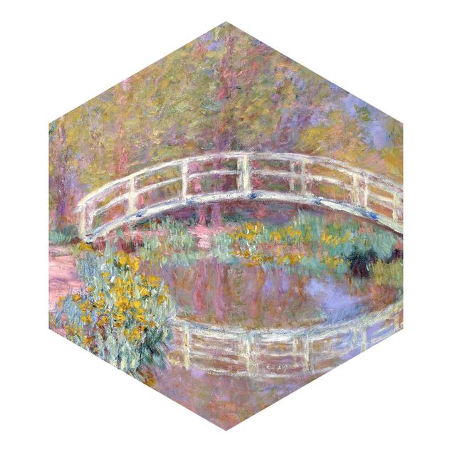 Tapete Natur Claude Monet - Brücke Monets Garten