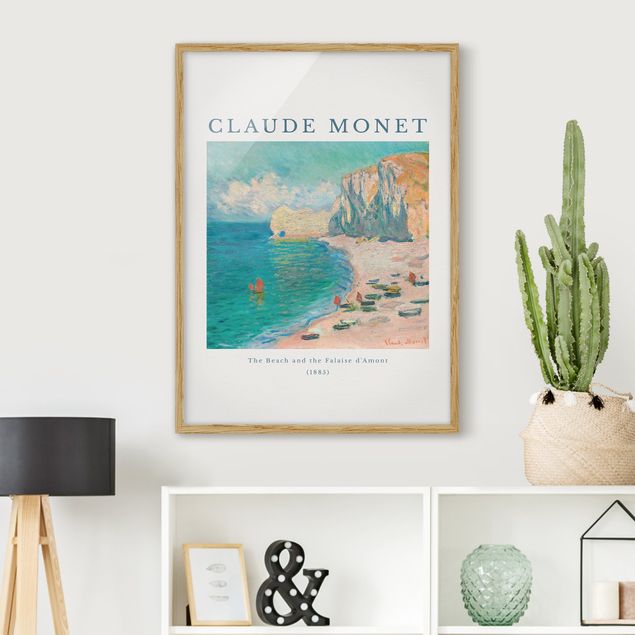 Gerahmte Bilder Strände Claude Monet - Der Strand