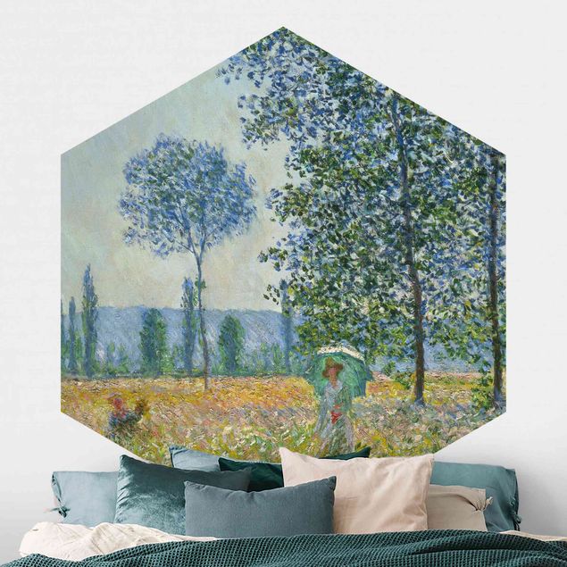 Wanddeko Küche Claude Monet - Felder im Frühling