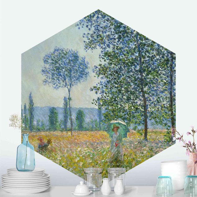Bilder Impressionismus Claude Monet - Felder im Frühling