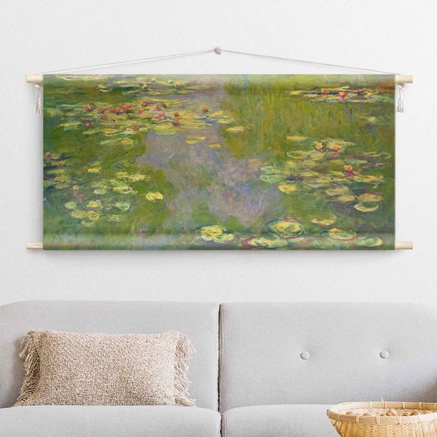 Wandbehang XXL Claude Monet - Grüne Seerosen