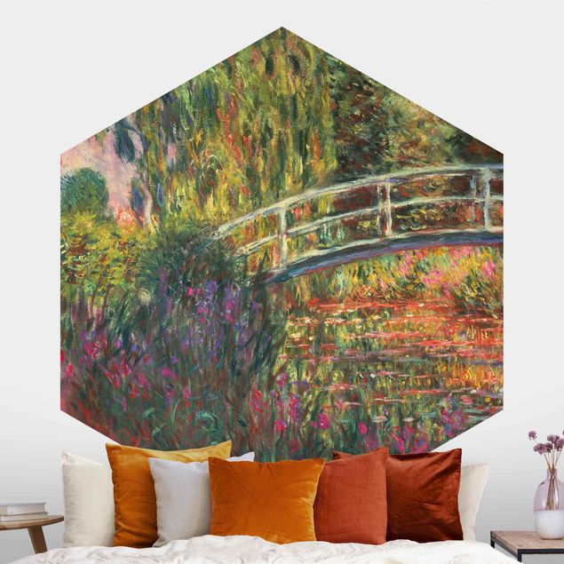 Wanddeko Küche Claude Monet - Japanische Brücke im Garten von Giverny
