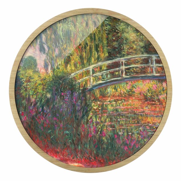 Gerahmte Bilder Abstrakt Claude Monet - Japanische Brücke im Garten von Giverny