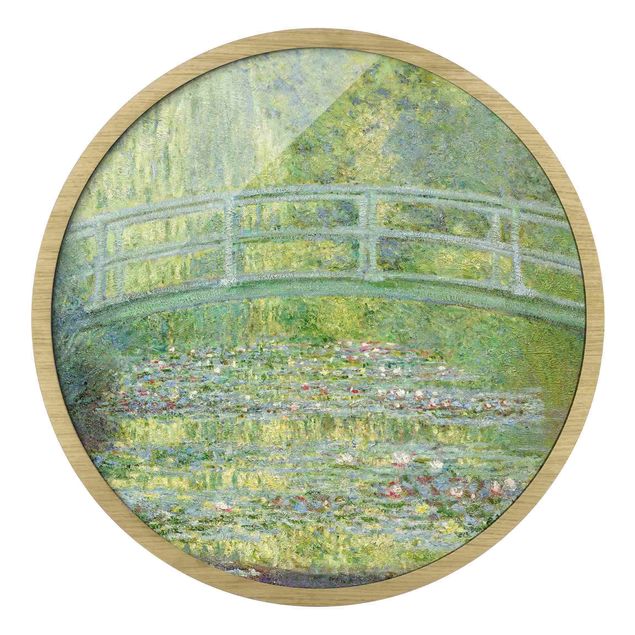 Wandbilder Kunstdrucke Claude Monet - Japanische Brücke