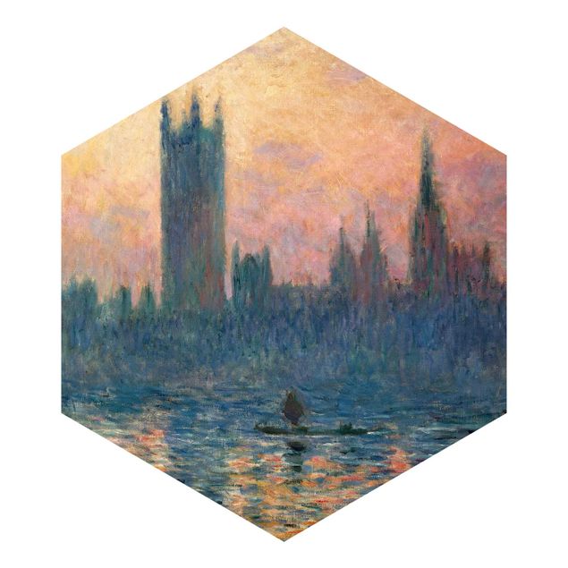 Fototapete modern Claude Monet - London Sonnenuntergang