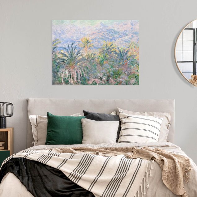 Wandbilder Berge Claude Monet - Palmen bei Bordighera