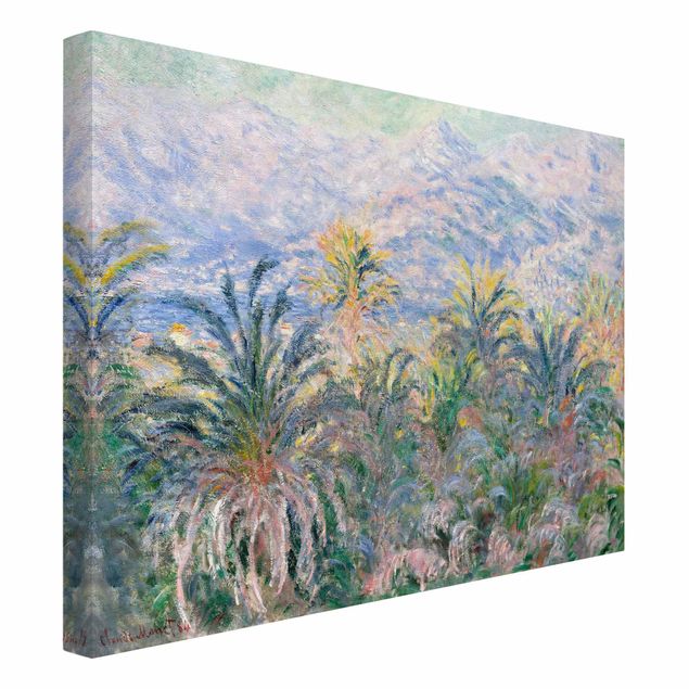 Leinwandbilder Naturmotive Claude Monet - Palmen bei Bordighera