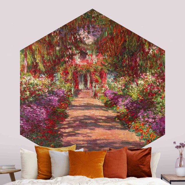Bilder Impressionismus Claude Monet - Weg in Monets Garten in Giverny