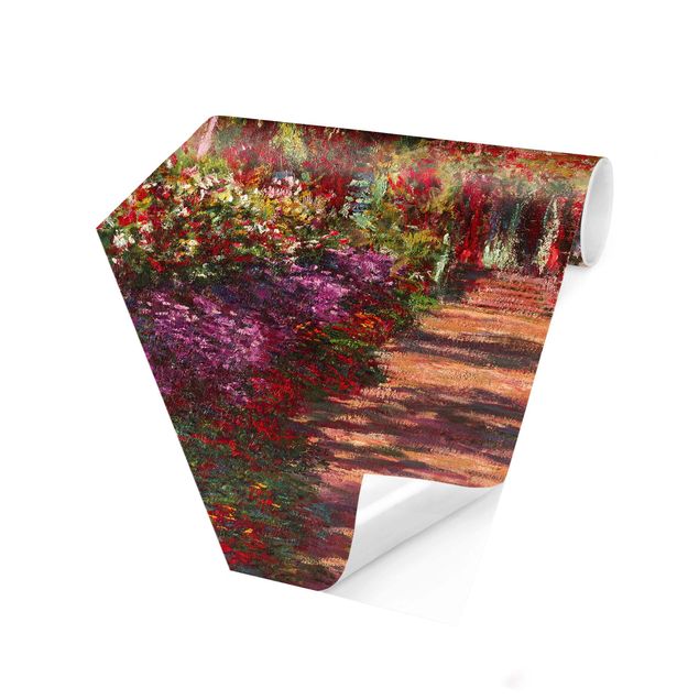 moderne Fototapete Claude Monet - Weg in Monets Garten in Giverny
