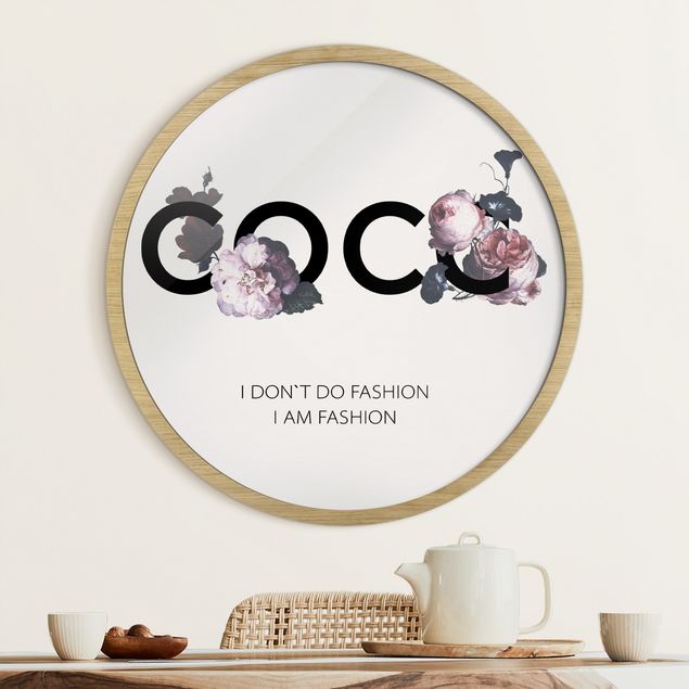 gerahmte Blumenbilder COCO - I don´t do fashion Rosen