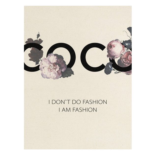 Wandbilder COCO - I don´t do fashion Rosen