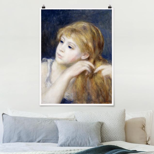Wanddeko Küche Auguste Renoir - Kopf eines Mädchens