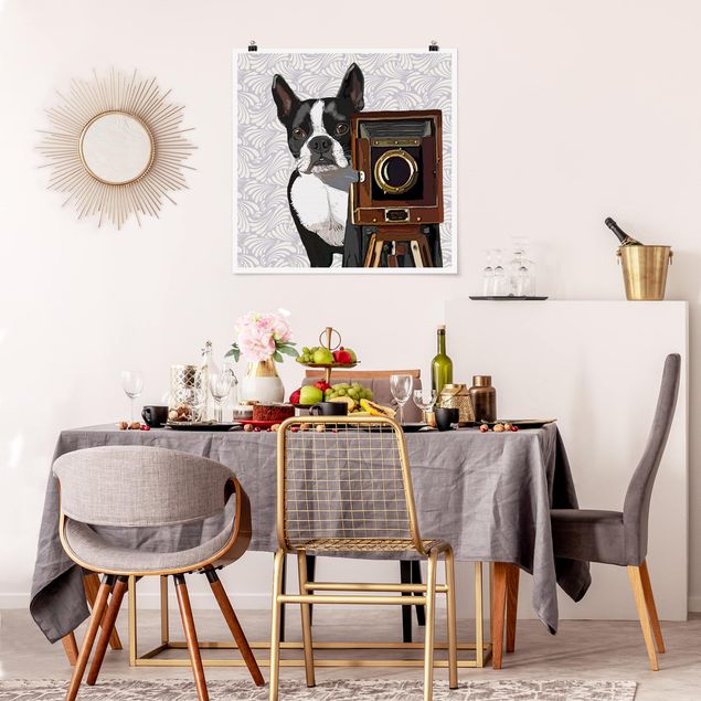 Küche Dekoration Tierfotograf Terrier