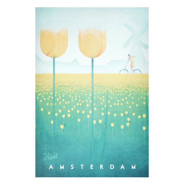 Magnettafel Blume Reiseposter - Amsterdam