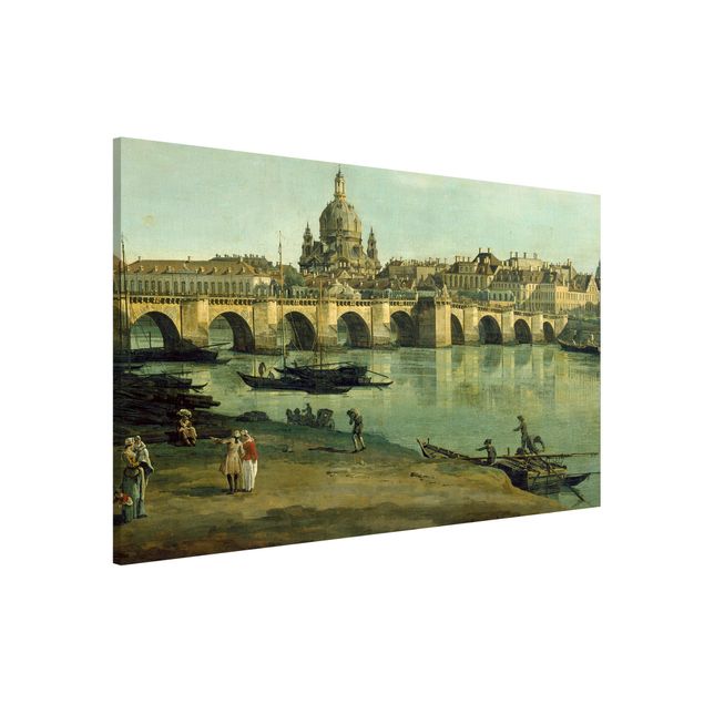 Wandbild Barock Bernardo Bellotto - Dresden vom rechten Elbufer