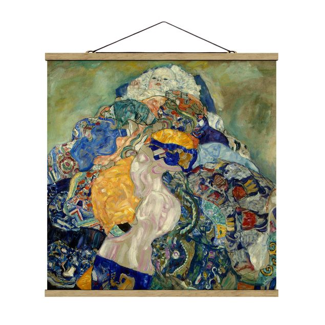 Wandbilder Kunstdrucke Gustav Klimt - Baby (Wiege)