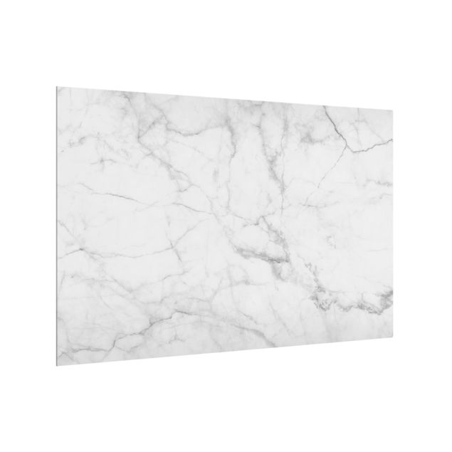 Glasrückwand Küche Muster Bianco Carrara