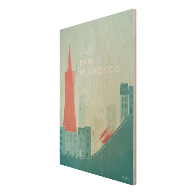 Henry Rivers Kunstdrucke Reiseposter - San Francisco