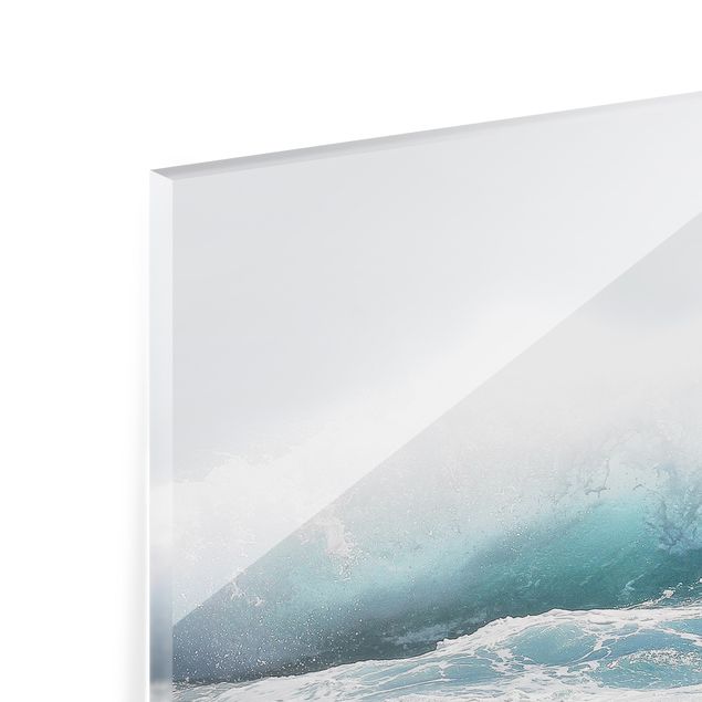 Spritzschutz Glas - Große Welle Hawaii - Querformat 3:2