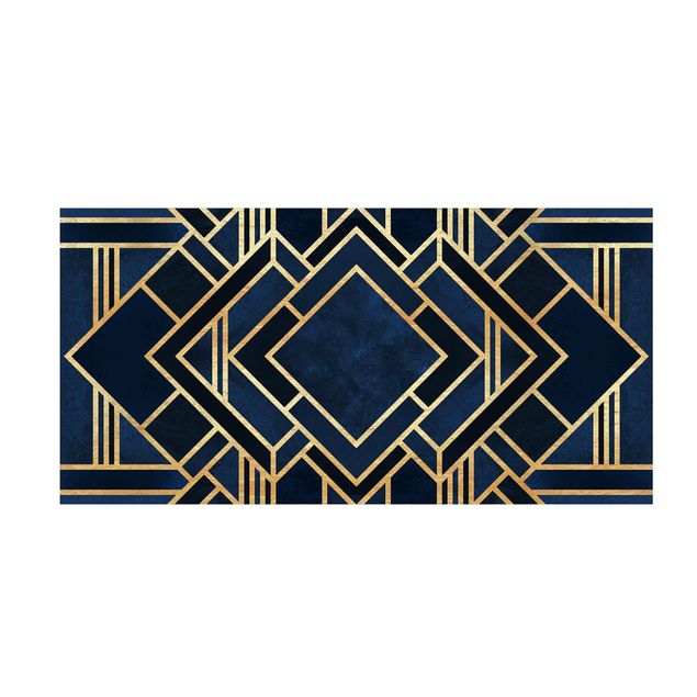 Moderne Teppiche Art Deco Gold