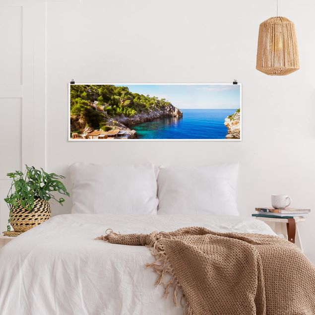 Wandbilder Landschaften Cala de Deia in Mallorca