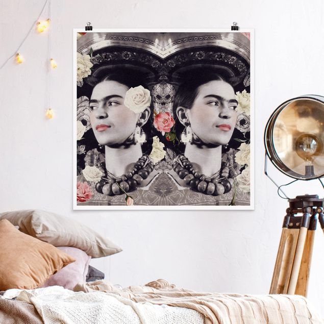 Blumen Poster Frida Kahlo - Blumenflut