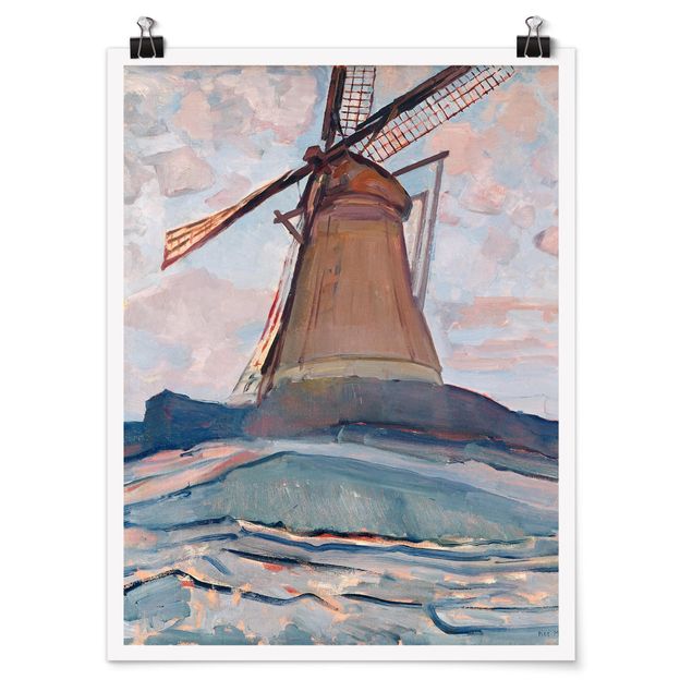 Kunstdrucke Poster Piet Mondrian - Windmühle