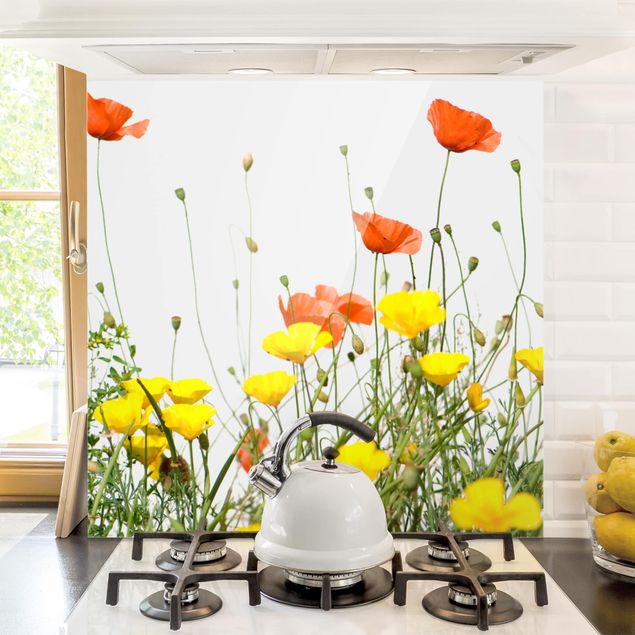 Wanddeko Küche Wild Flowers
