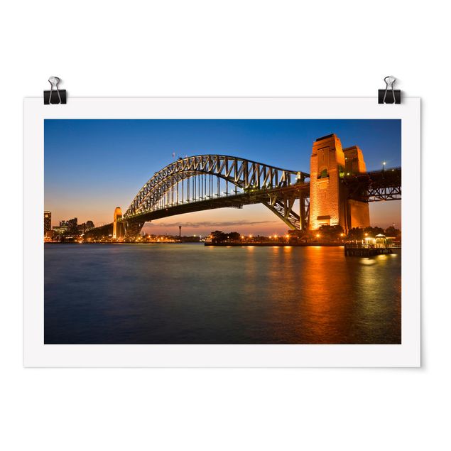Wandbilder Architektur & Skyline Harbour Brücke in Sydney