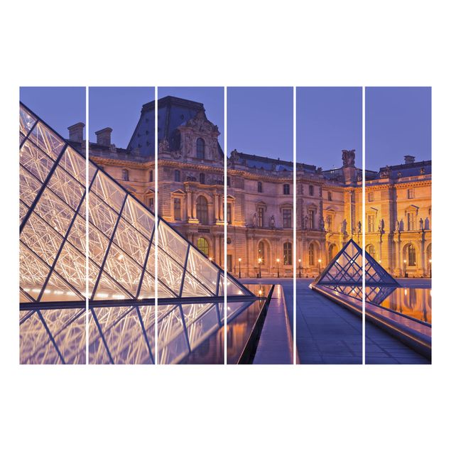 Rainer Mirau Bilder Louvre Paris bei Nacht
