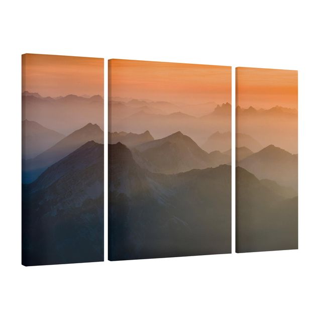 Wandbilder Berge Blick von der Zugspitze