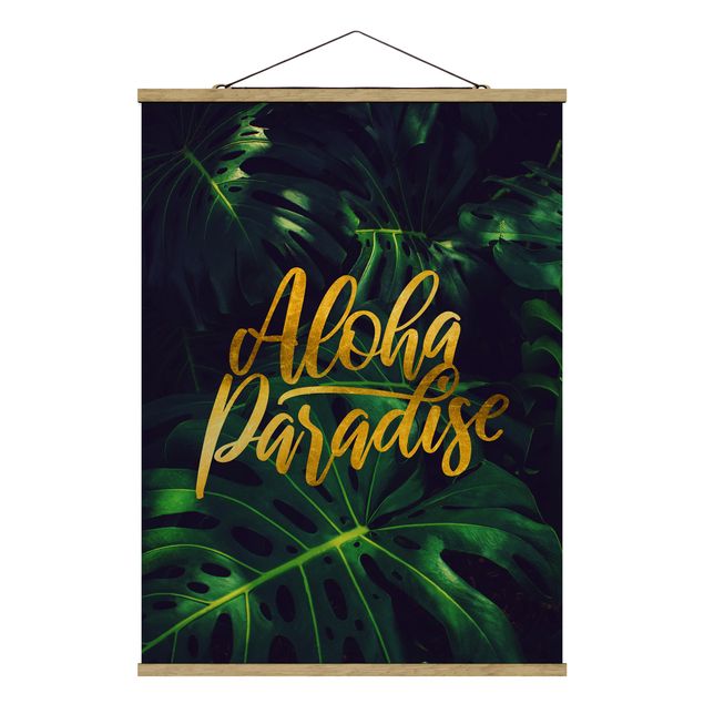 Wandbilder Blumen Dschungel - Aloha Paradise