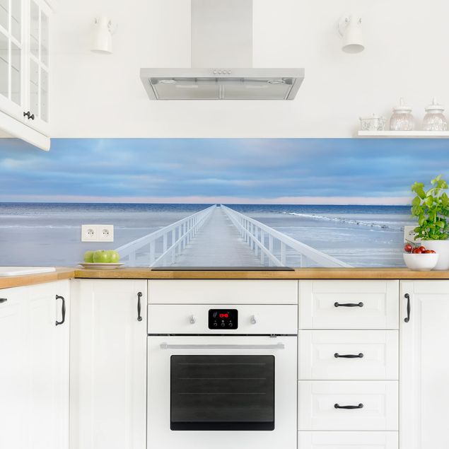 Spritzschutz Küche Glas Brücke in Schweden