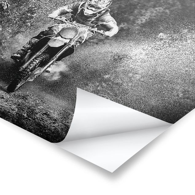 Poster bestellen Motocross im Schlamm