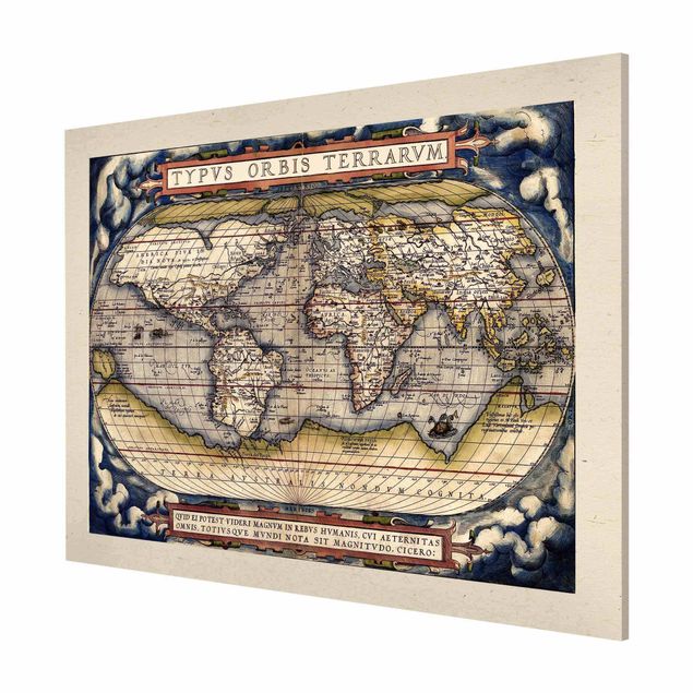 Wandbilder Weltkarten Historische Weltkarte Typus Orbis Terrarum