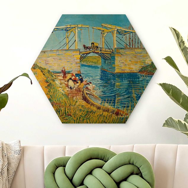 Küche Dekoration Vincent van Gogh - Zugbrücke in Arles