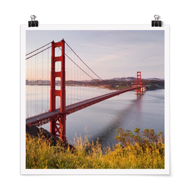 Spruch Poster Golden Gate Bridge in San Francisco
