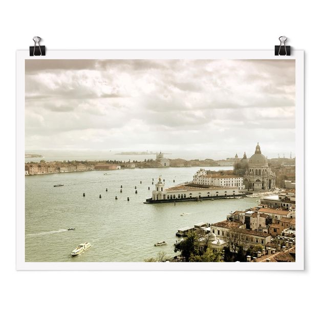 Städteposter Lagune von Venedig